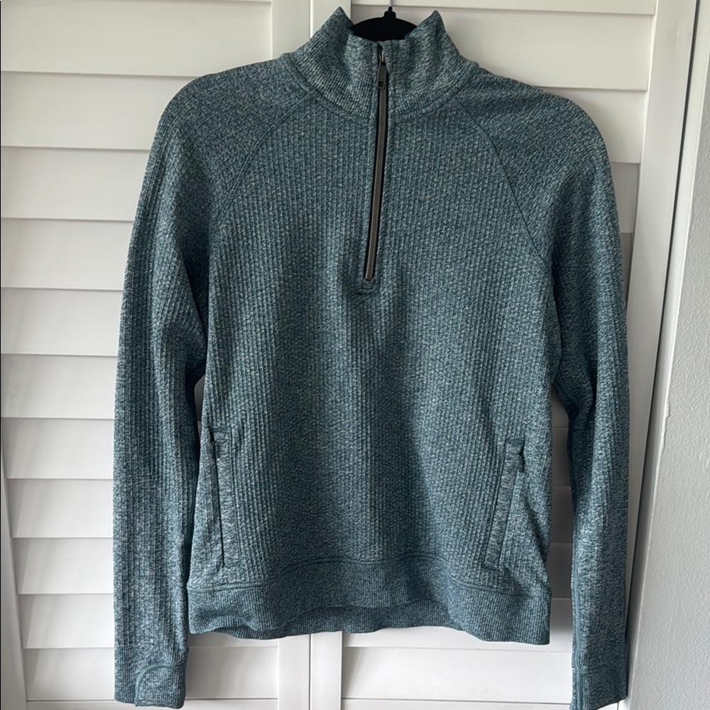 Women’s Blue Quarter-Zip (Nylan/wool blend)